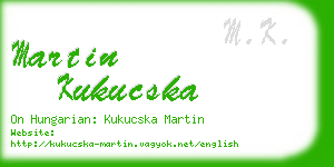 martin kukucska business card